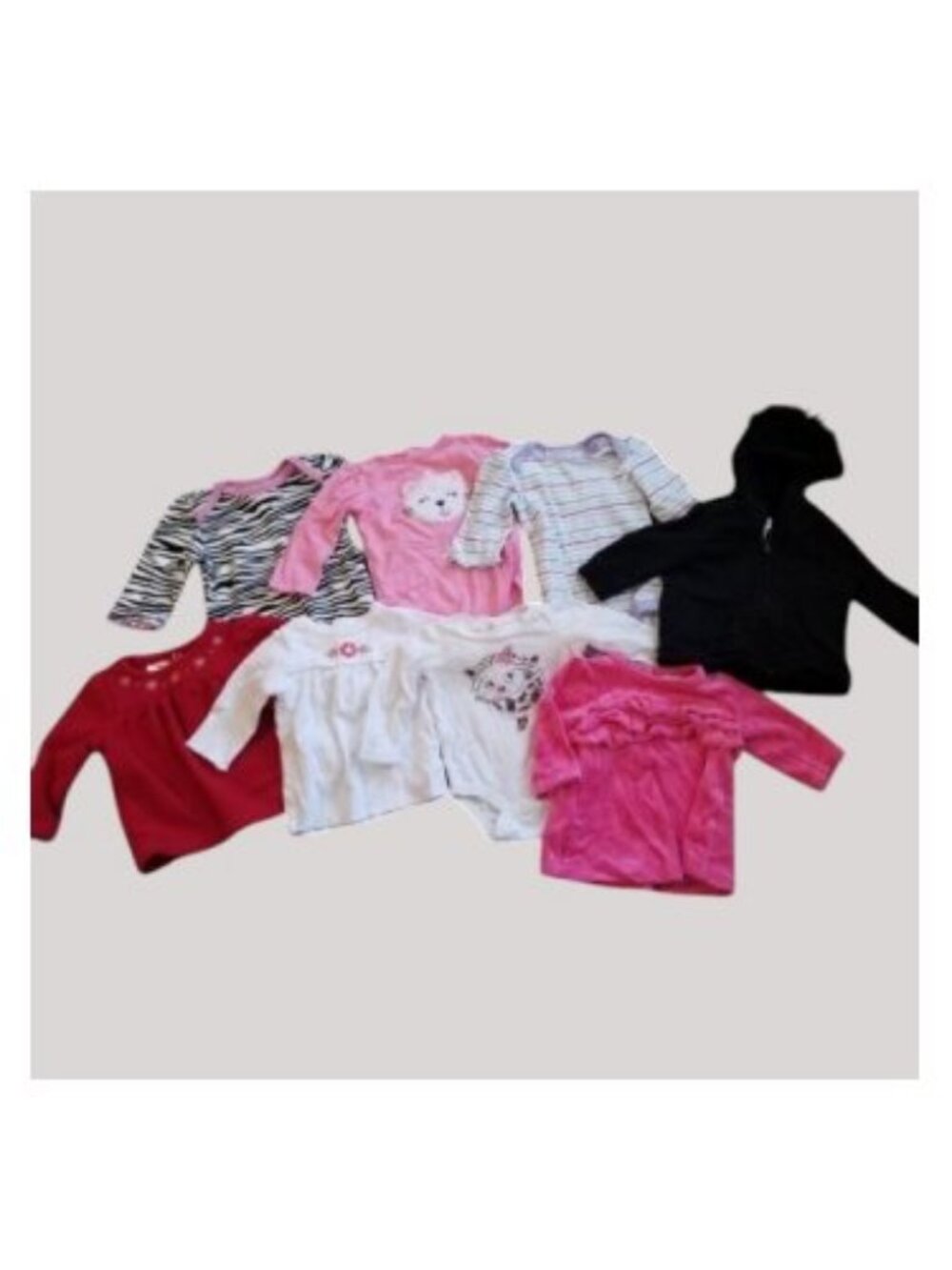 Huge Lot of Infant Girls Long Sleeved Tops and Bodysuits Size 3 months